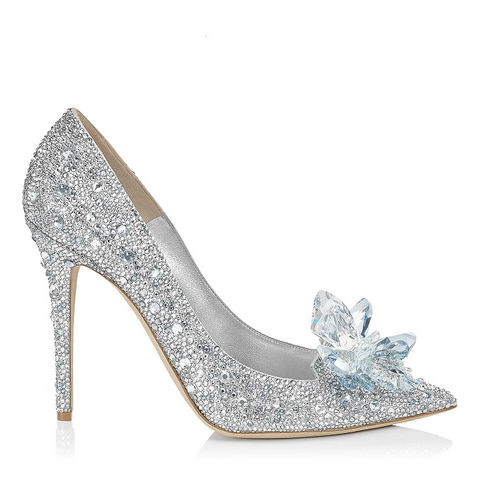 Jimmy Choo creates modern design Cinderella Shoe worthy of Fairy tale   Cinderella wedding shoes, Christian louboutin wedding shoes, Wedding shoes