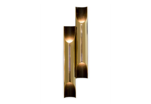 Gold wall lamps to create a sophisticated decoration galliano