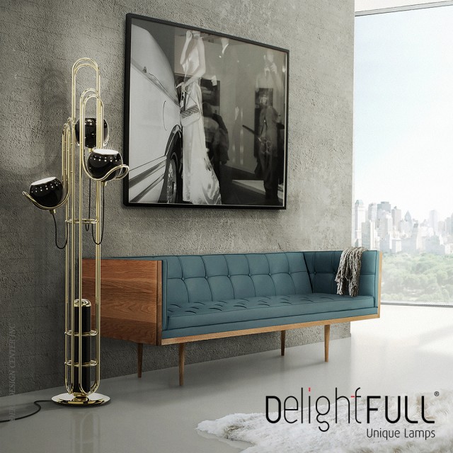 Gold floor lamps to give your home a fancy look neil