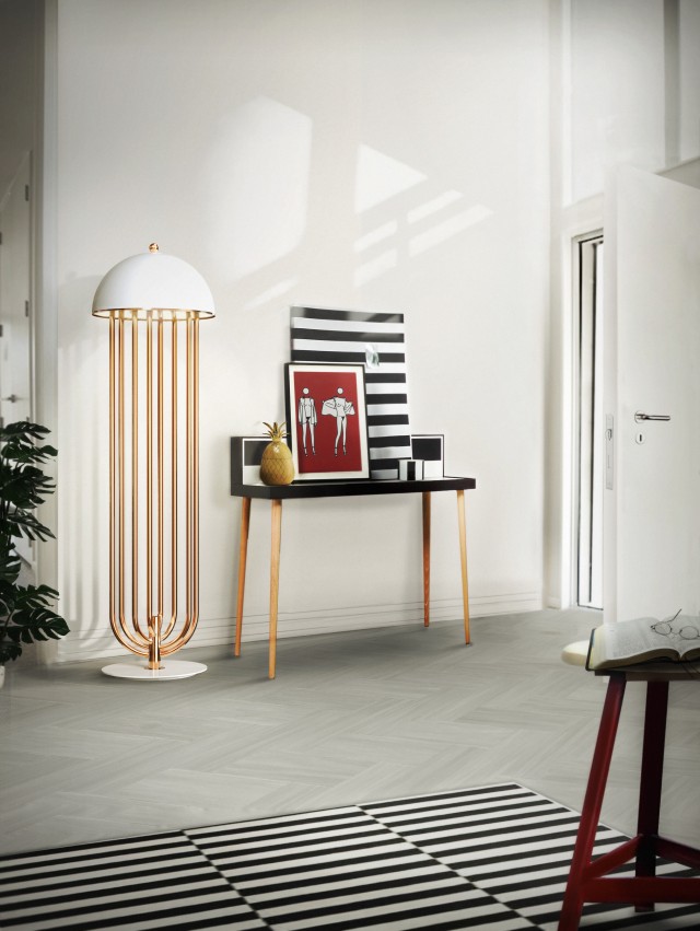 Gold floor lamps to give your home a fancy look turner