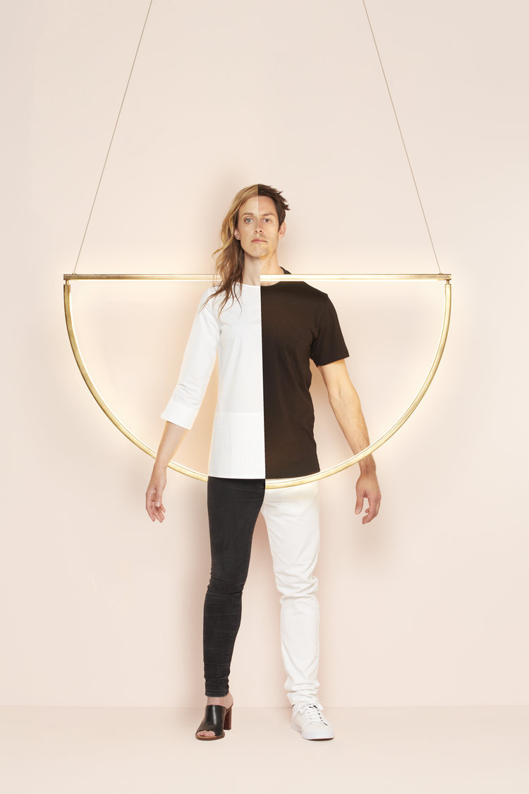 Light Fixture by Alex Allen Studio Inspired by Minimalist Jewelry