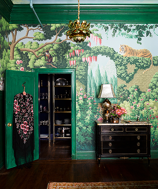 Interior Design Project by de Gournay and Ken Fulk Features Exotic Patterns