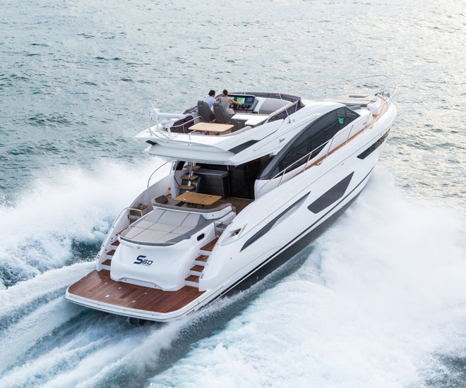 New S60 by Princess Yachts features Sleek Modern Design