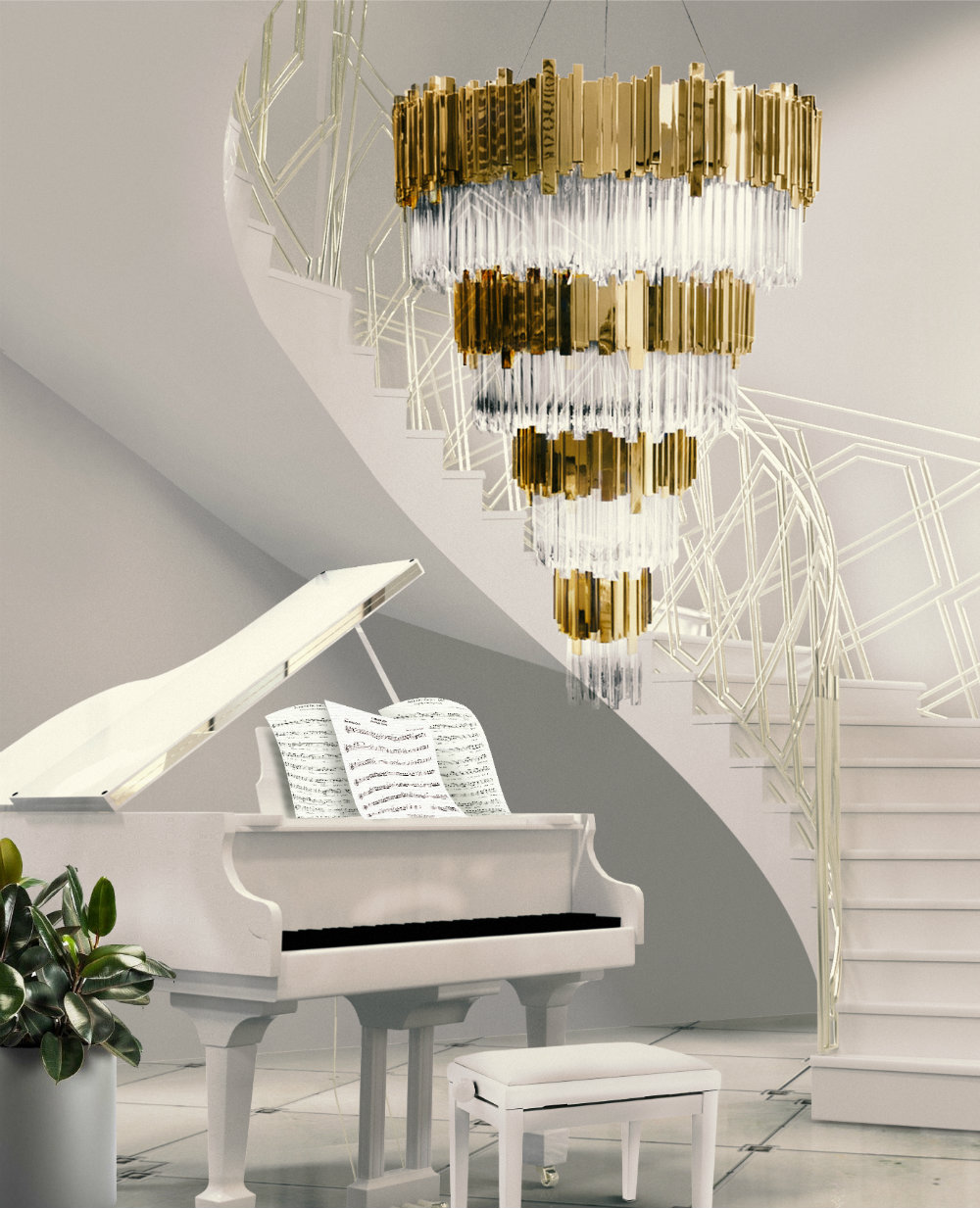 6 Luxurious Stairwell Designs You'll Love 06