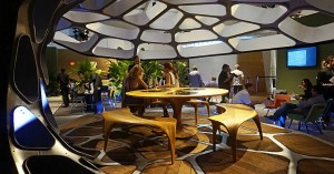 Zaha Hadid launches contemporary dining pavilion at design Miami