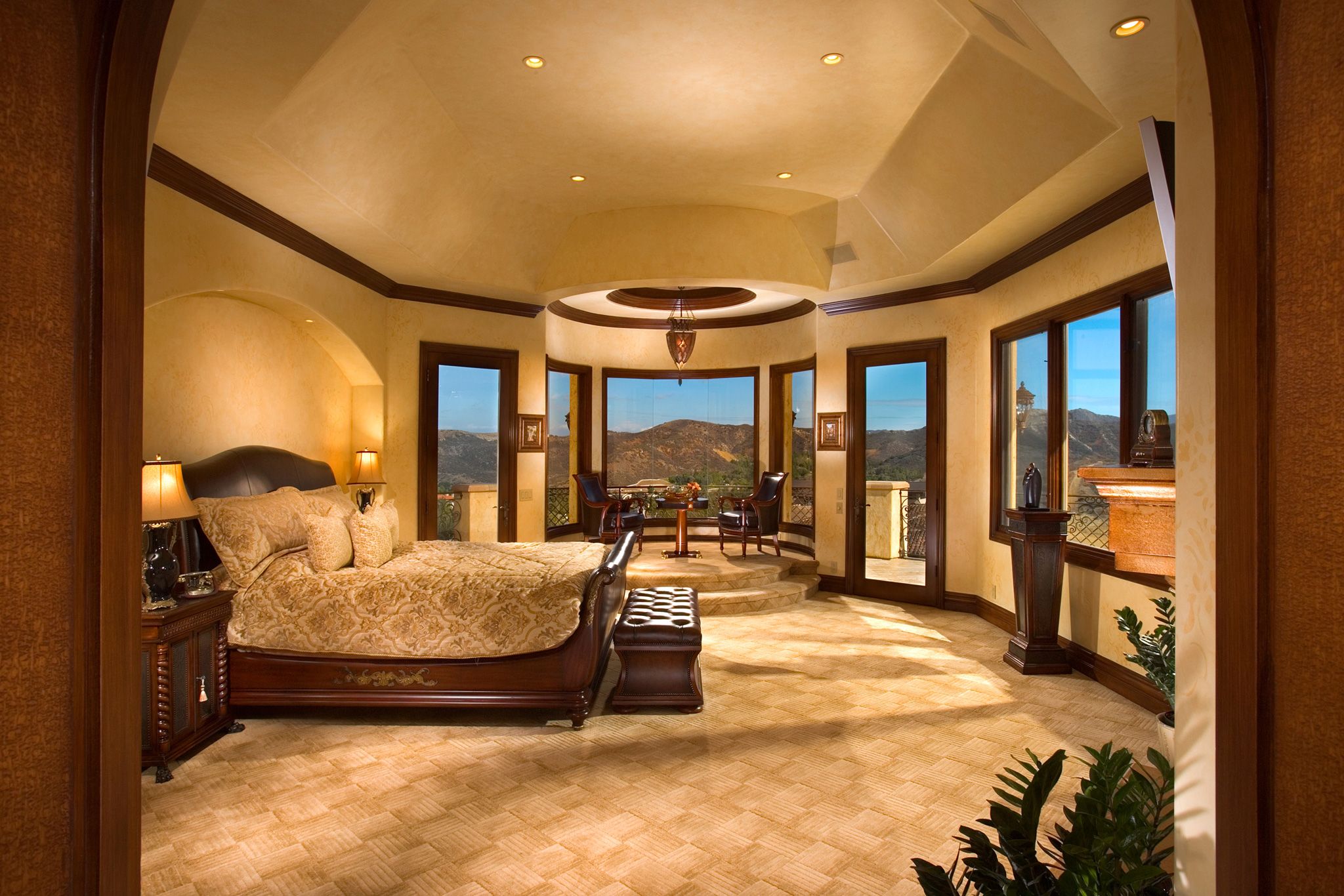 master suite with living room