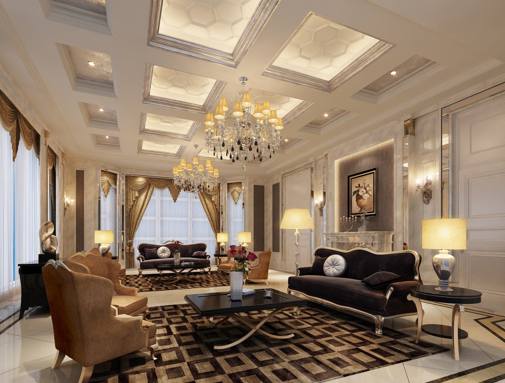 luxury living room chandelier