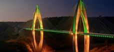 The fantastic lighting design of Africa’s longest cable-stayed bridge