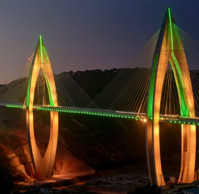 The fantastic lighting design of Africa’s longest cable-stayed bridge