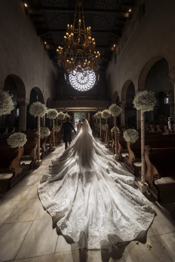 Viktoria Swarovski Got Married in a Gown Covered in Swarovski Crystals