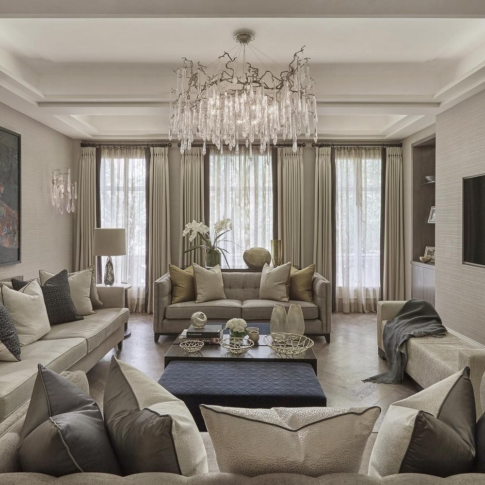 13 Dazzling Interior Designs that Highlight Statement Chandeliers 6