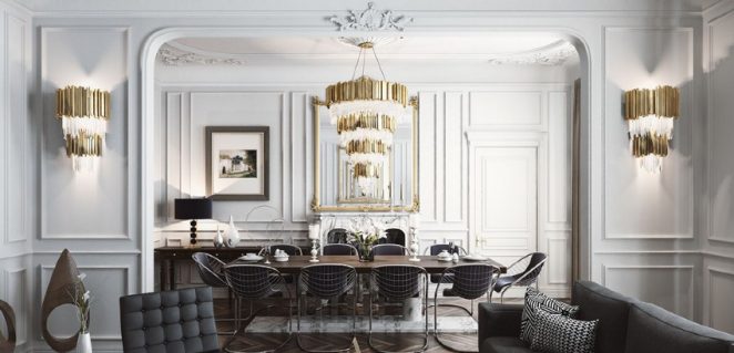 Upscale Interiors - This chandelier is an incredible focal point