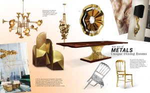 Dining Room Trends: New Use Of Metals