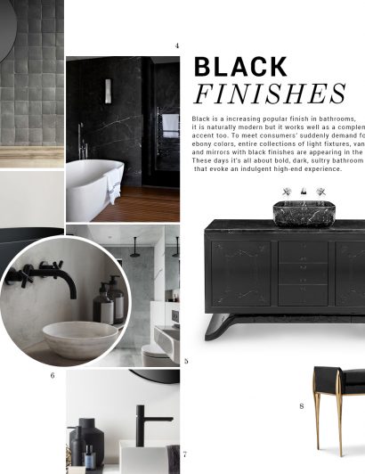 Bathroom Trends: Black Finishes