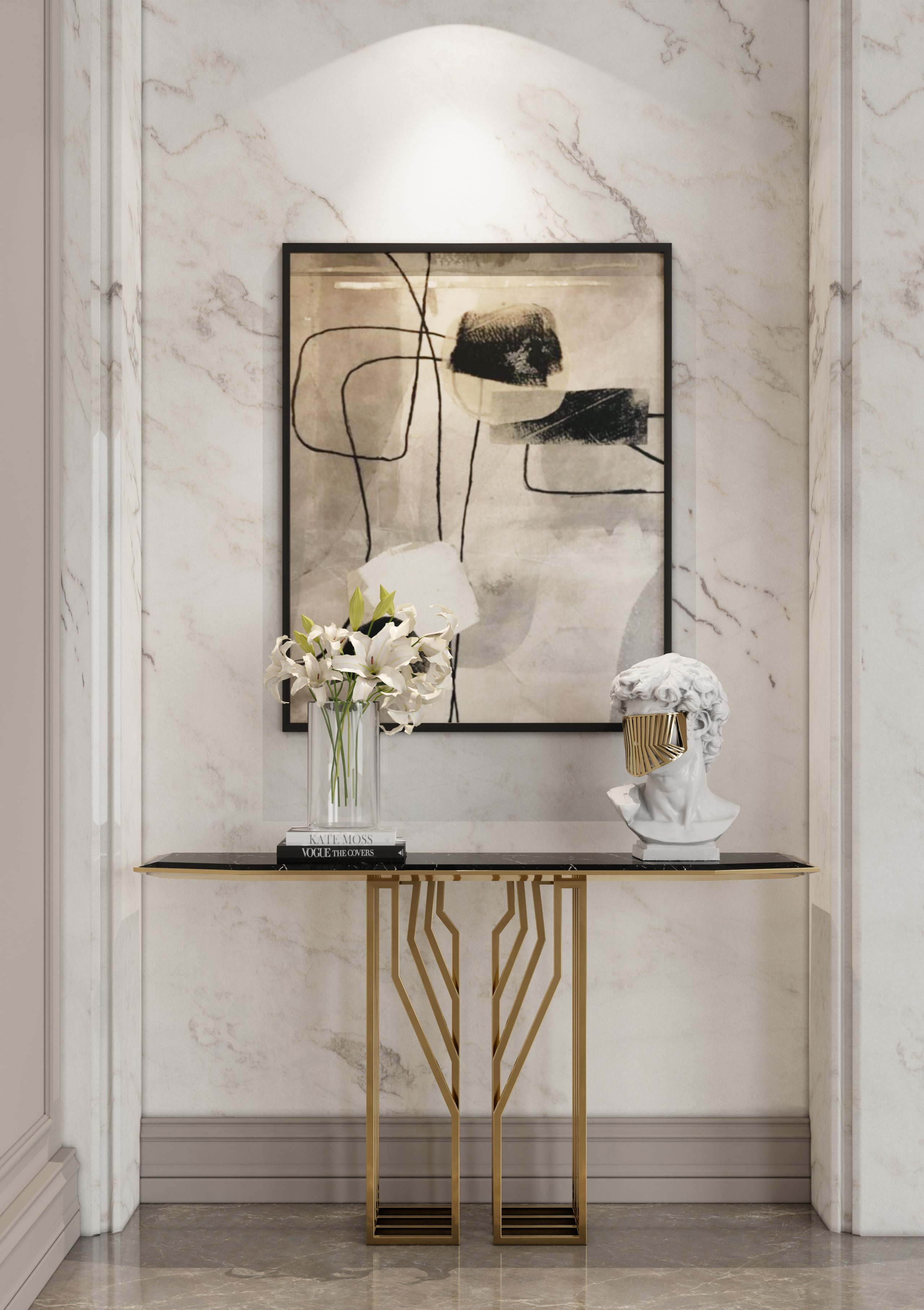 Ultimate Entryway Styling with scarp console