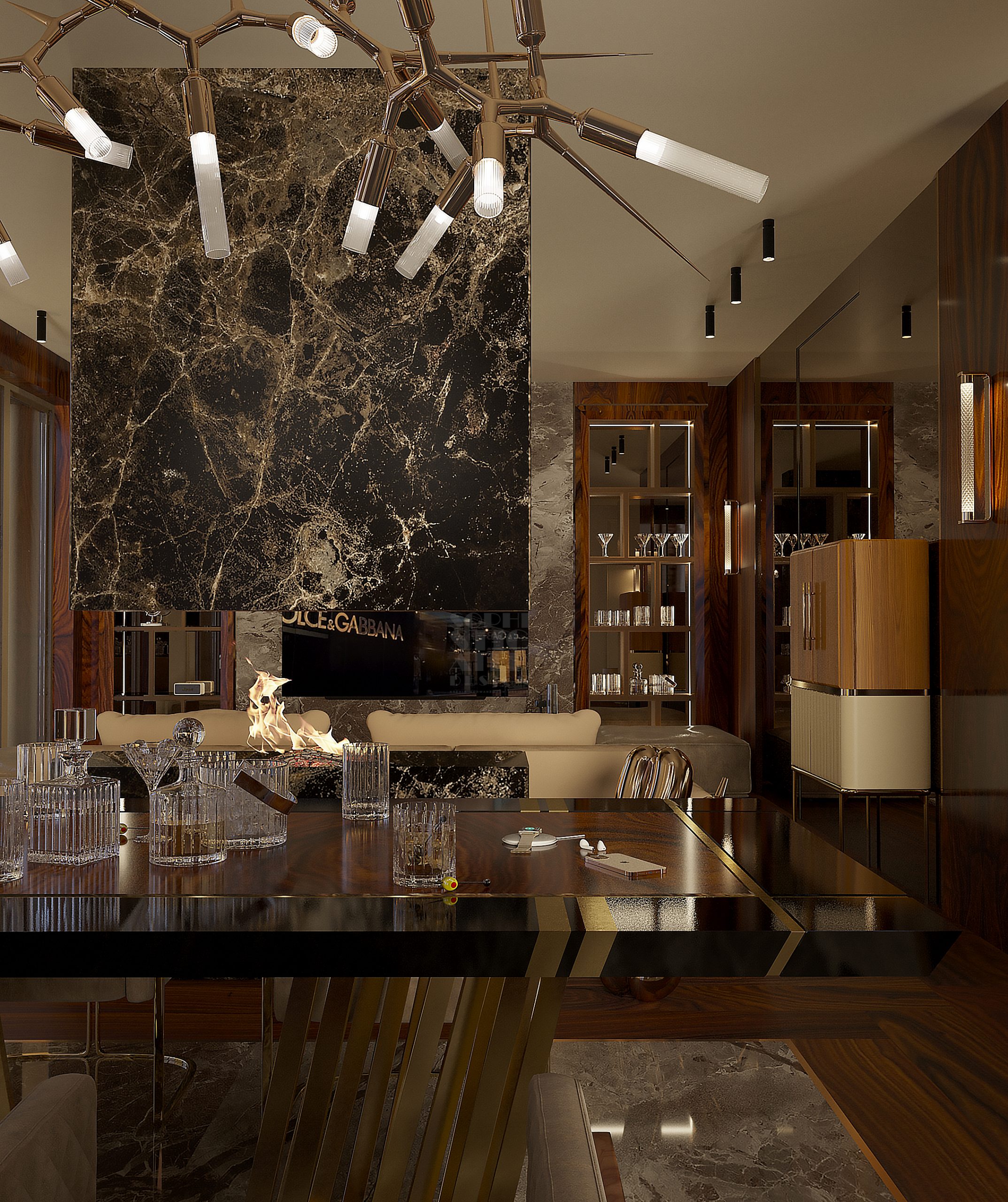 Inside A Luxurious Dining Room By Ksenia Schwarzman