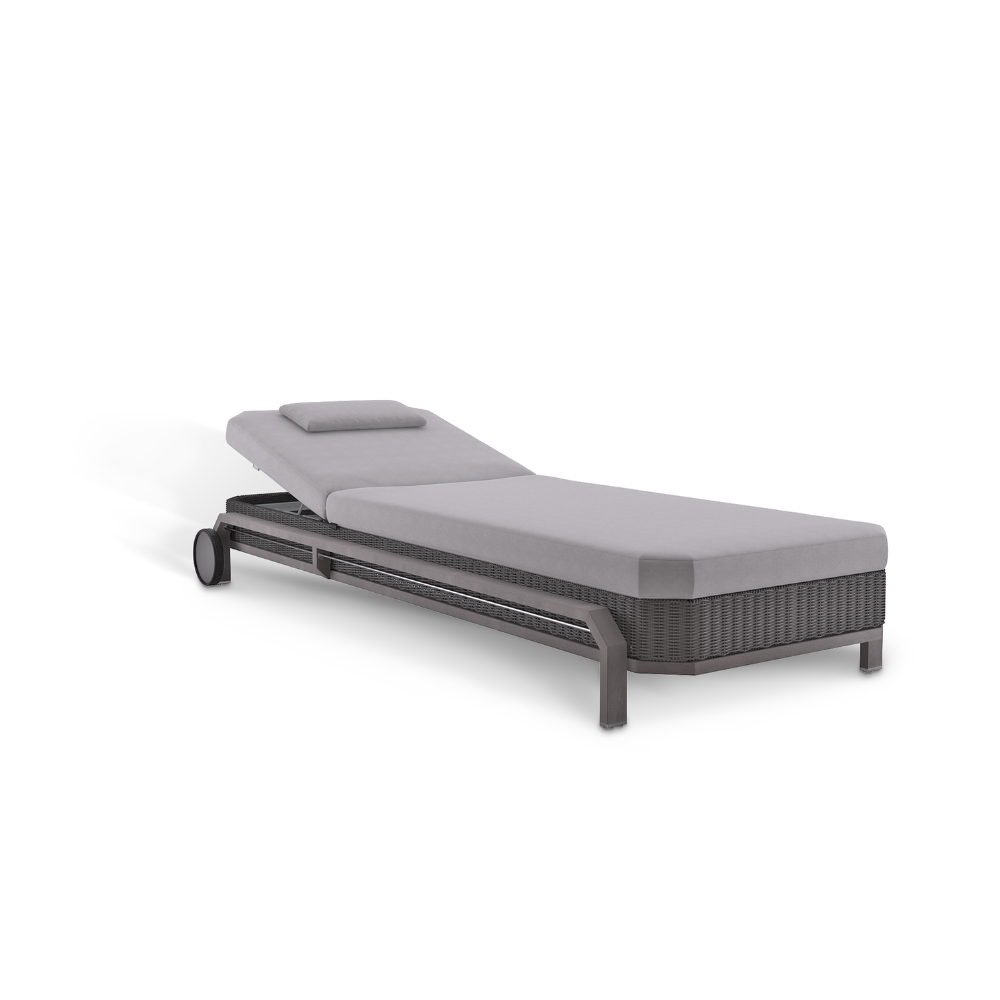 Hampton Grey Sunlounger