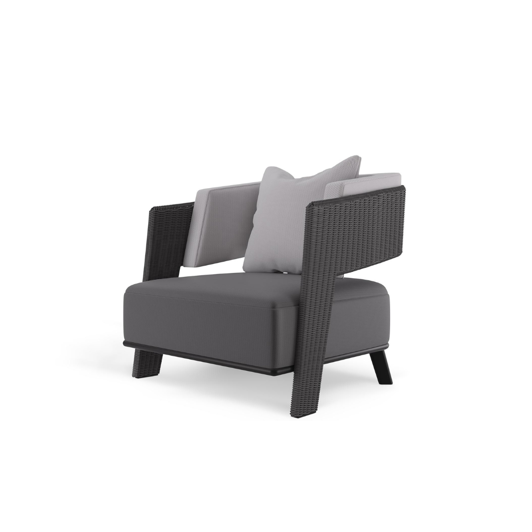 Galea Grey Armchair  from the outdoor Mysa Collection by LUXXU