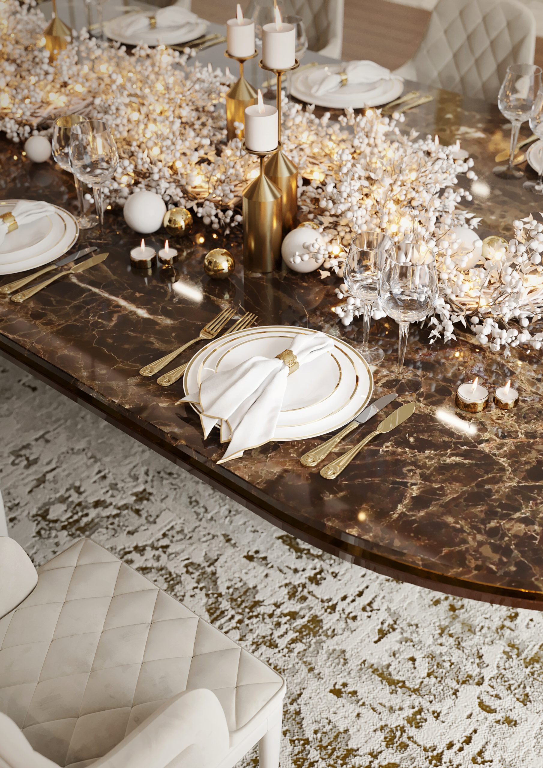 A Serene and Cozy Christmas Retreat: Luxurious Décor with LUXXU