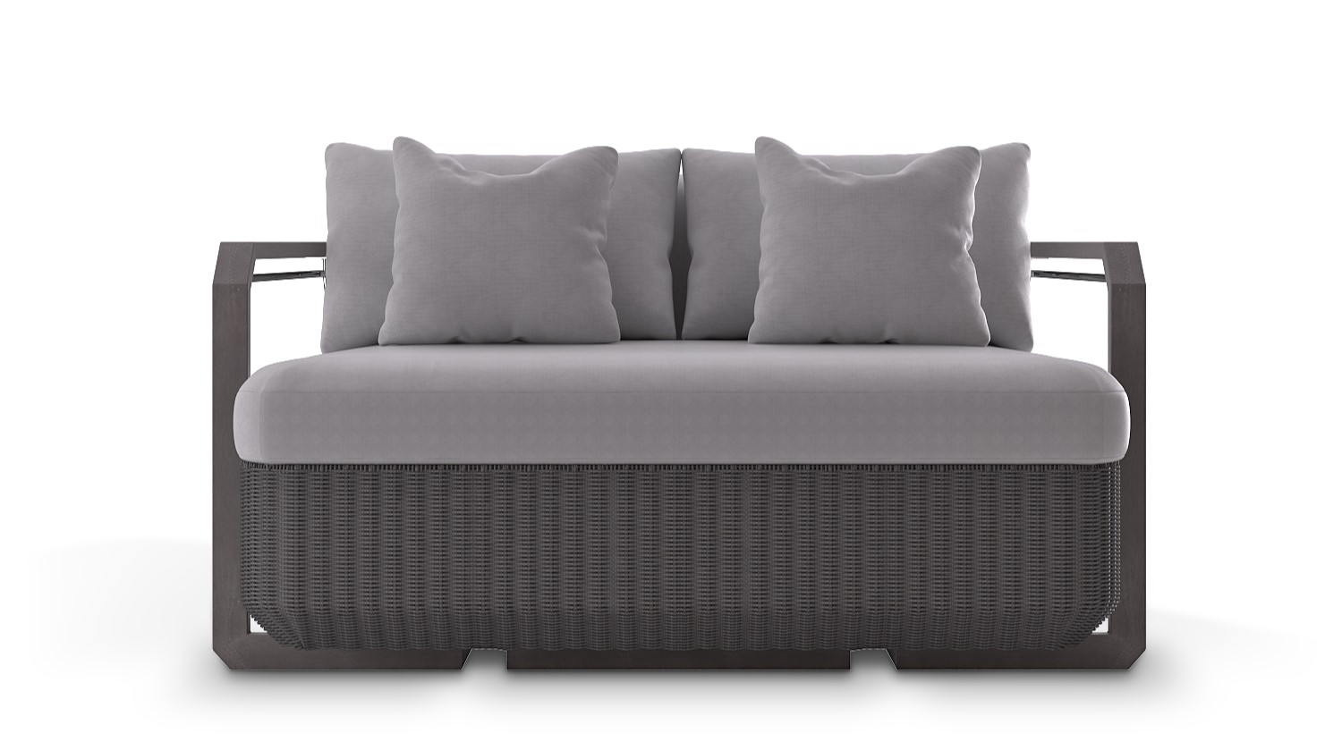 Hampton Grey Two-Seat Sofa