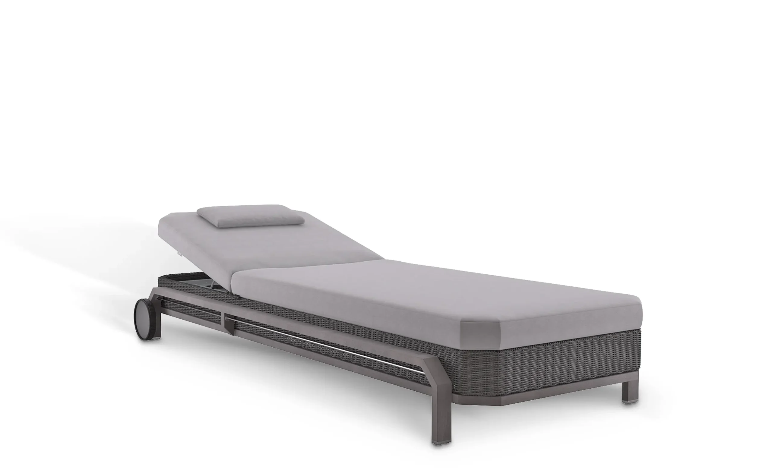 hampton grey sunlounger