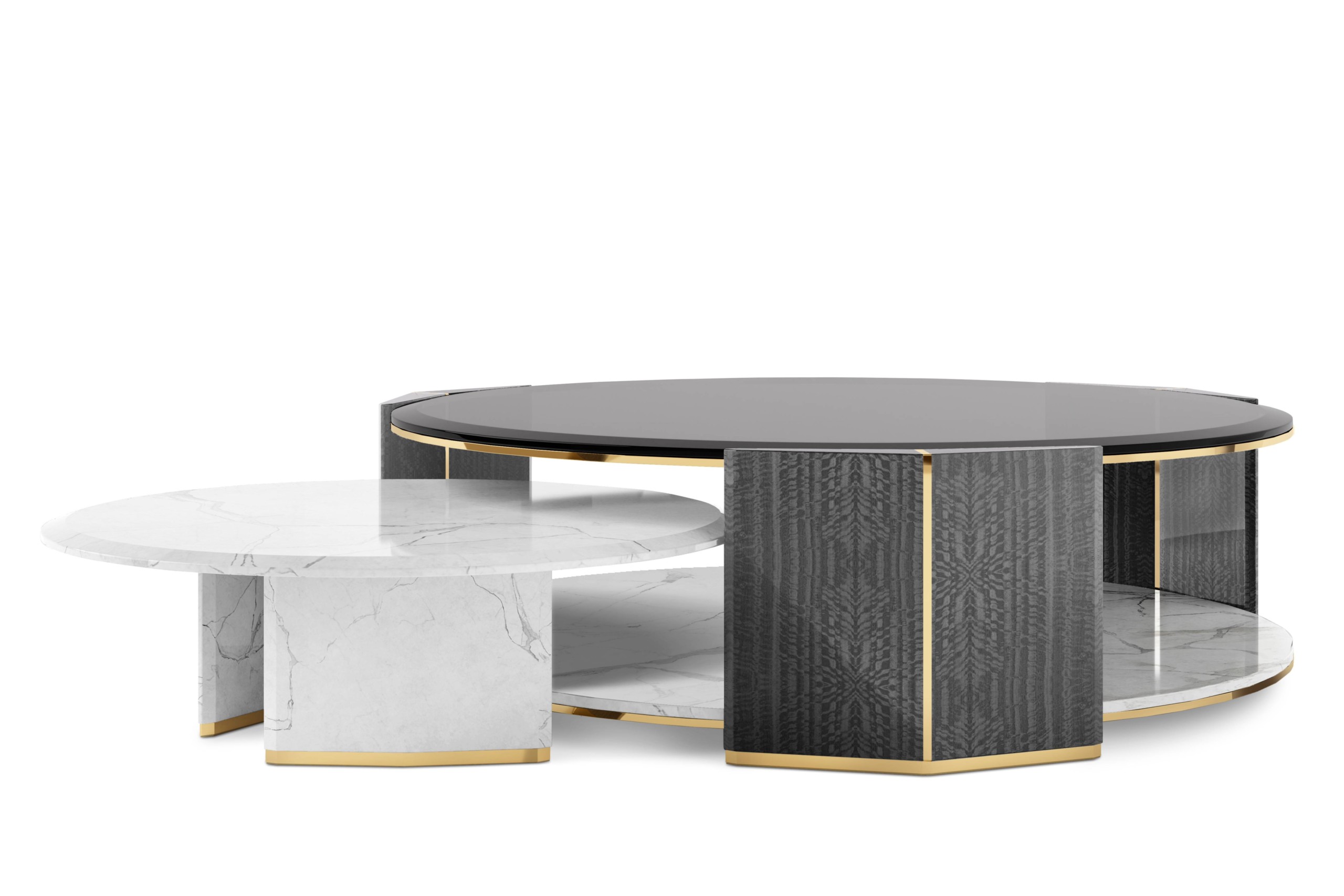 Algerone Set I Wood Center Table