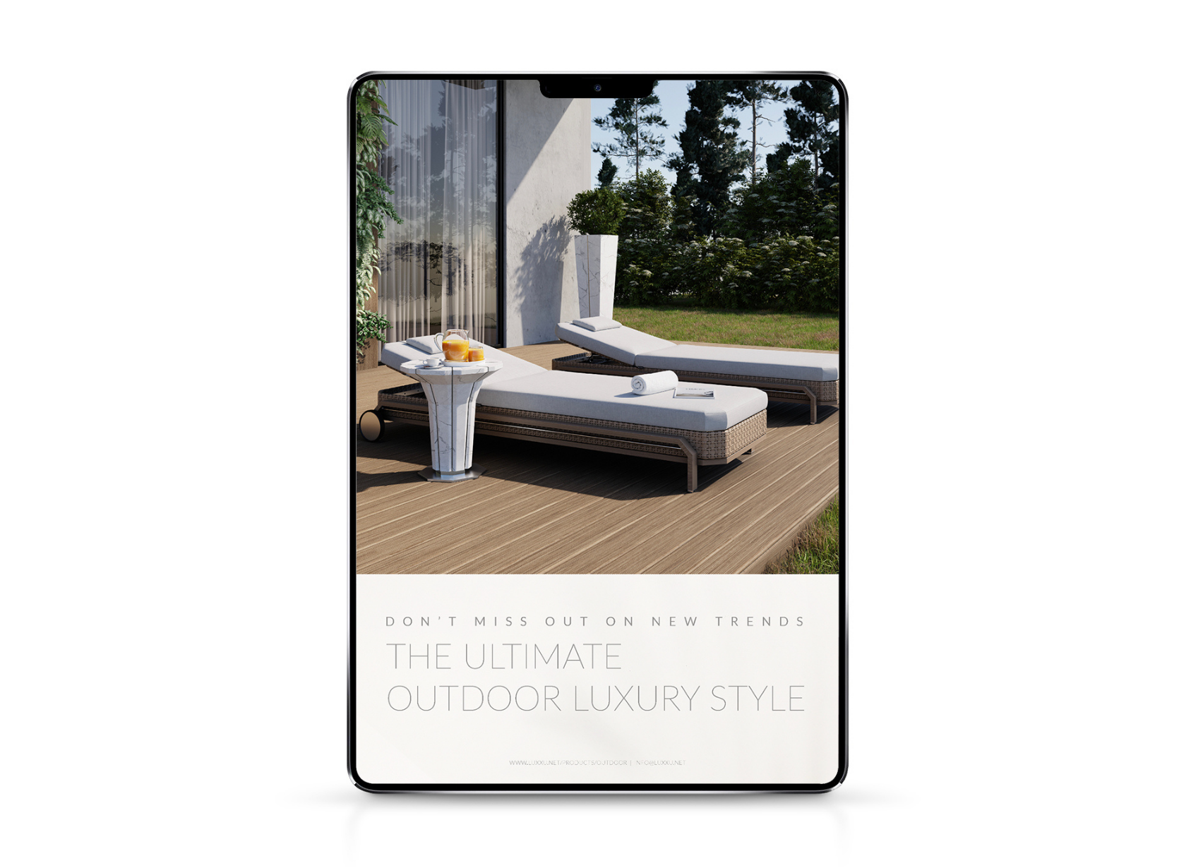 The ultimate outdoor luxury style