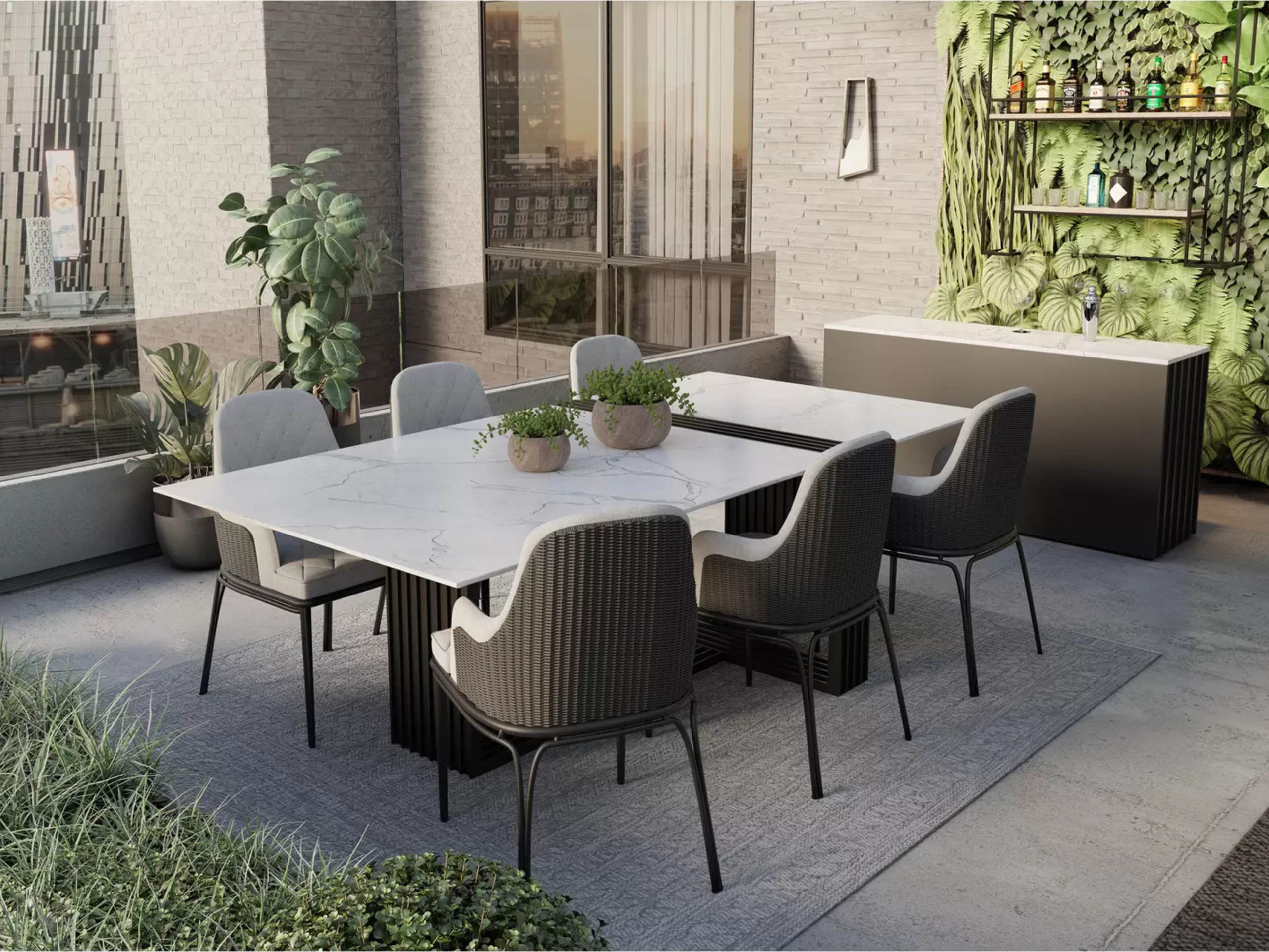 Ultimate Outdoor Dining Room Set for Terrace