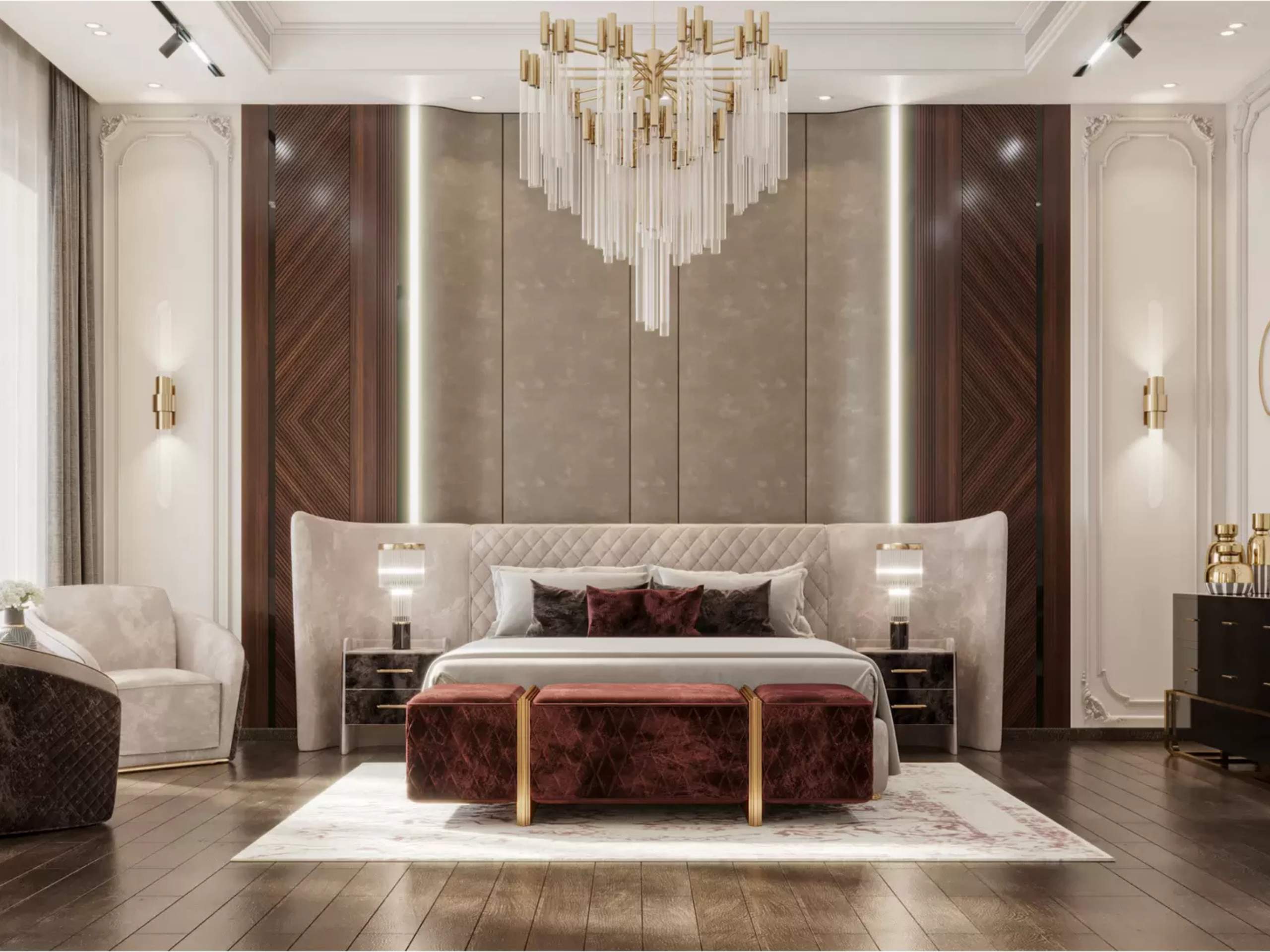 The Most Exquisite Finishes in a Deluxe Bedroom