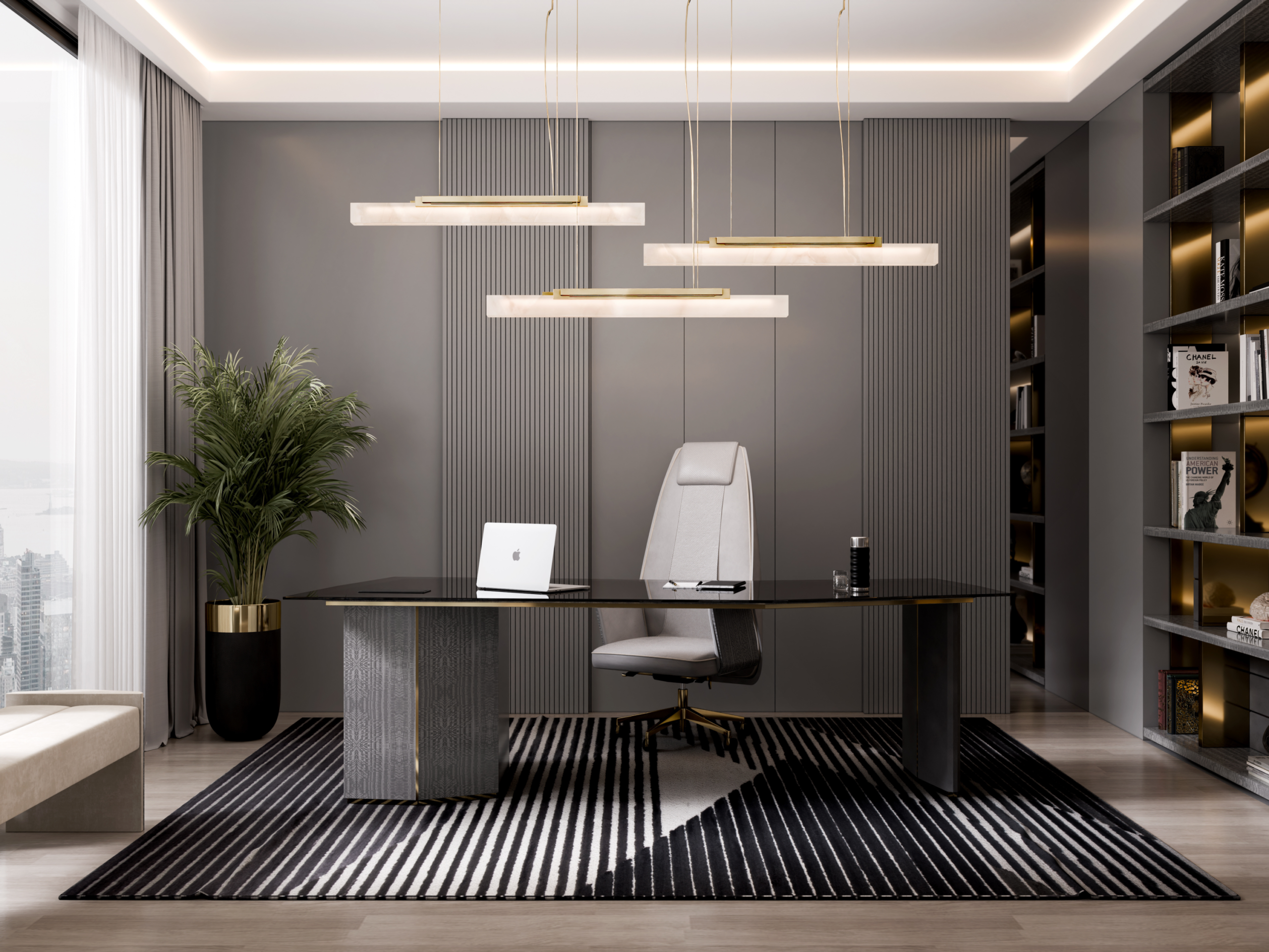 Modern Office with Algerone Desk
