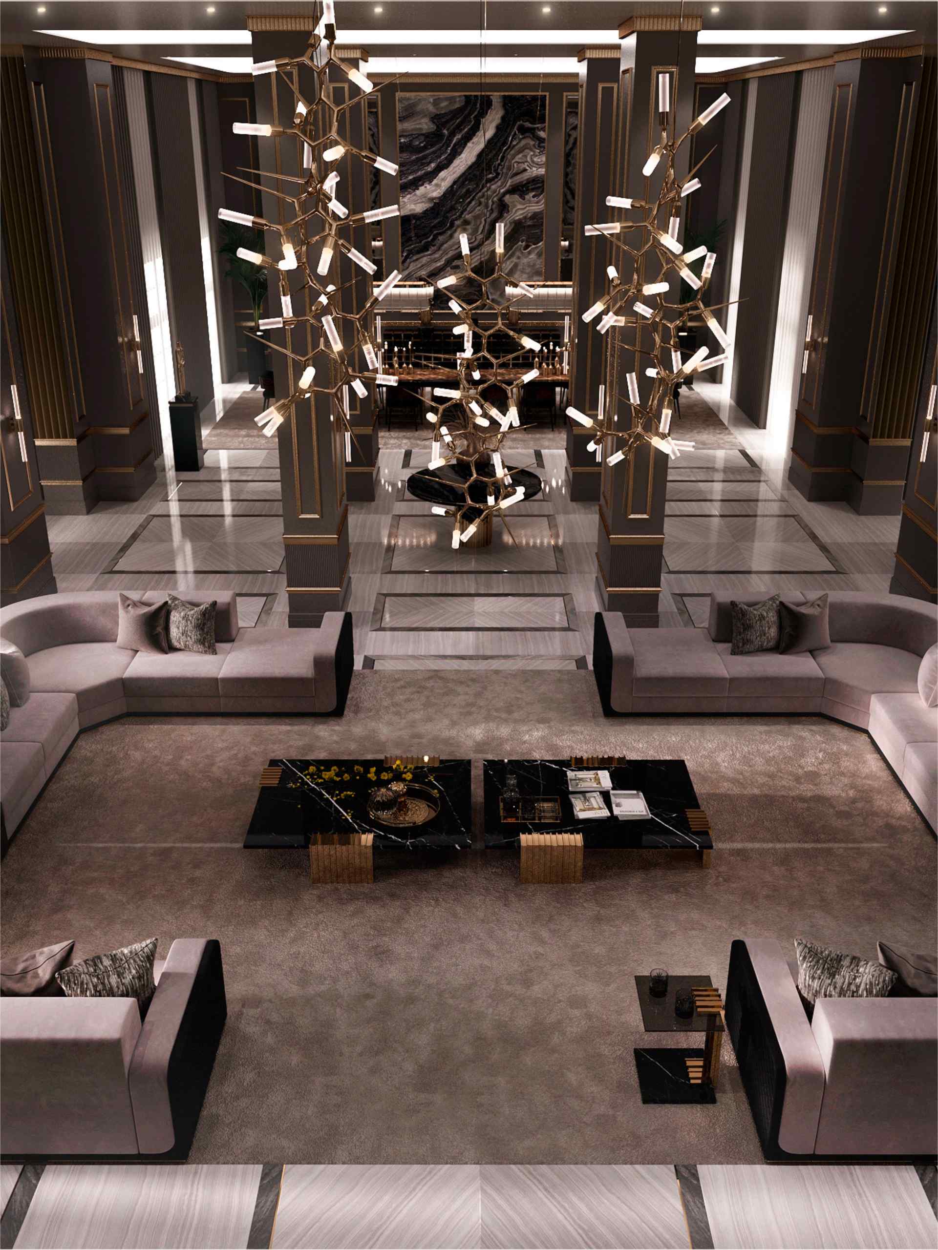 A Luxury Spacious Living Room