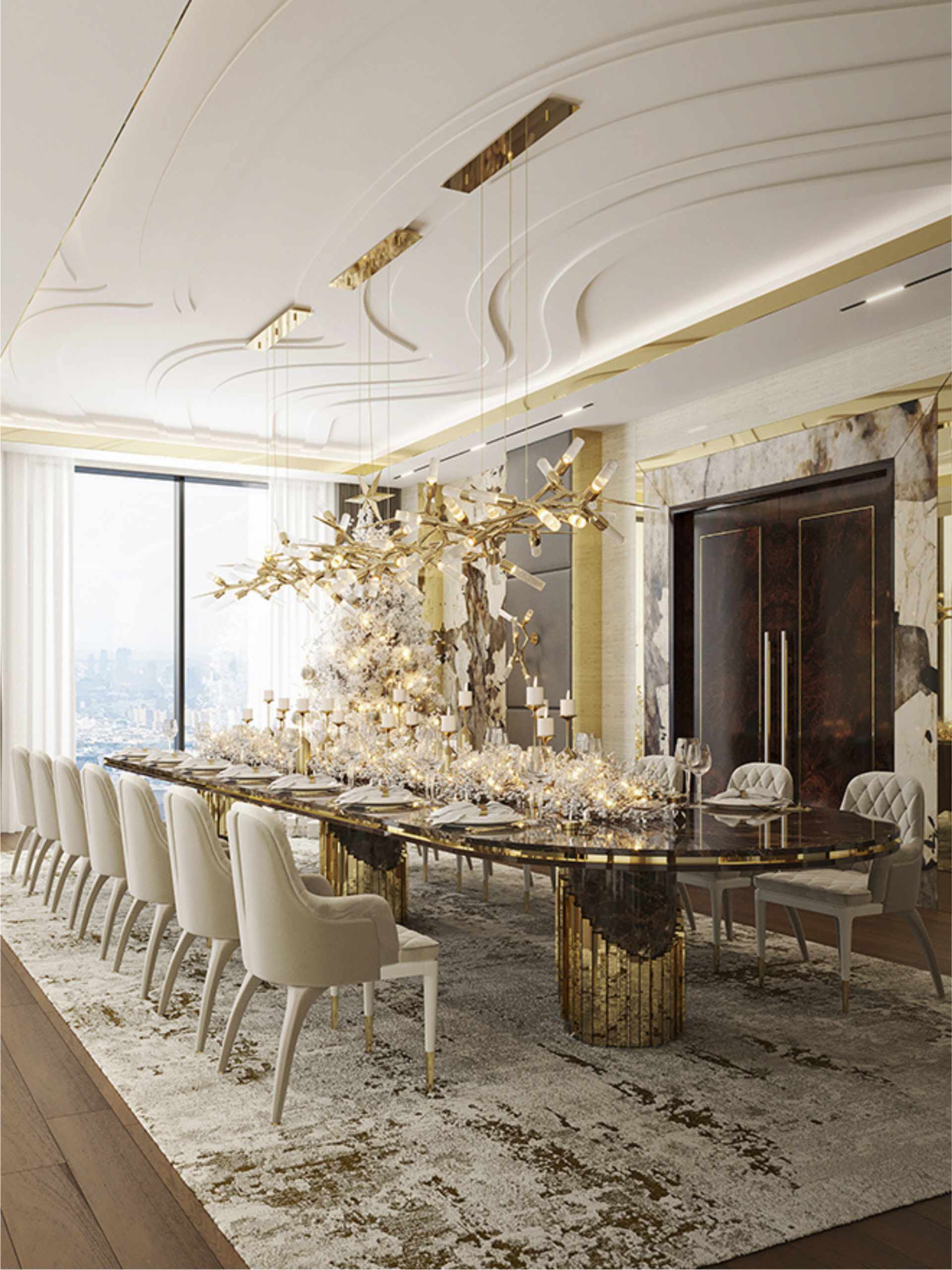 The Charla Dining Chair For A Sophisticated Christmas Dining Room