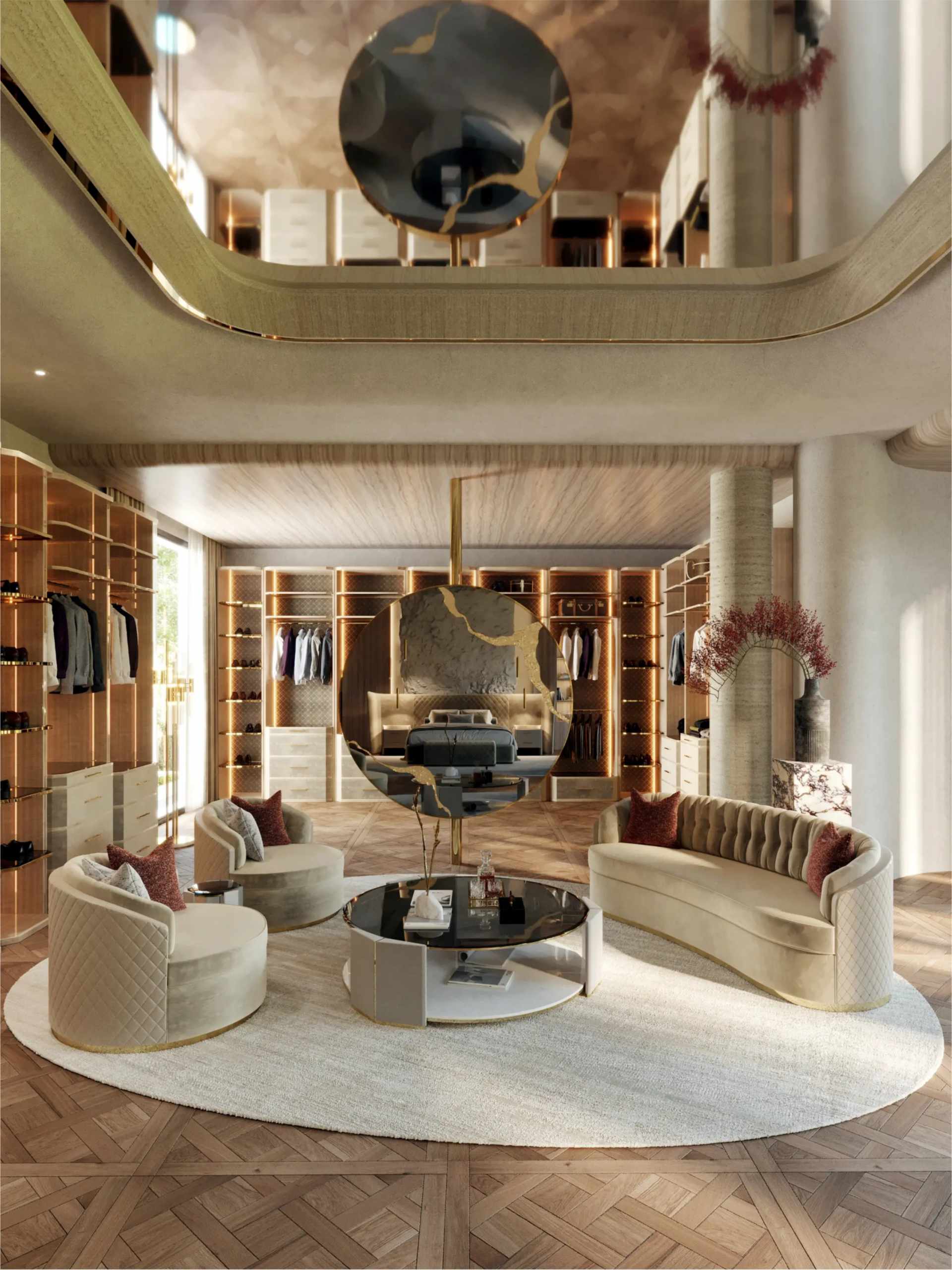 Opulence Adorned Closet in Calabasas