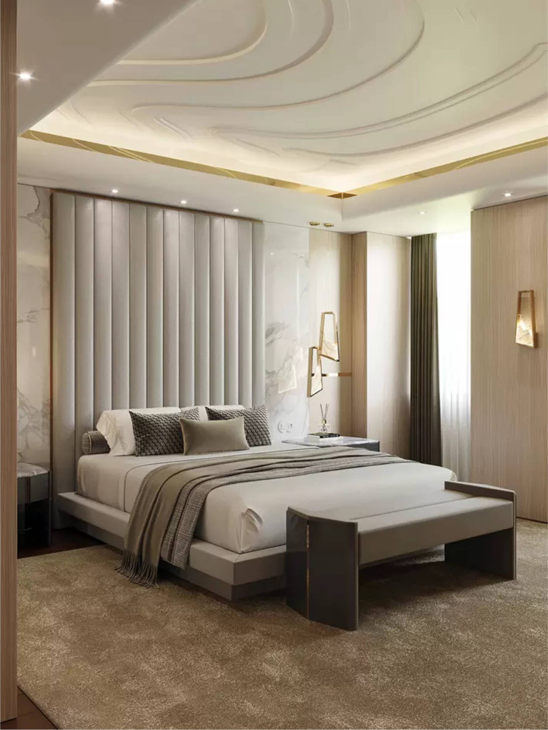 Dark and Premium Master Bedroom