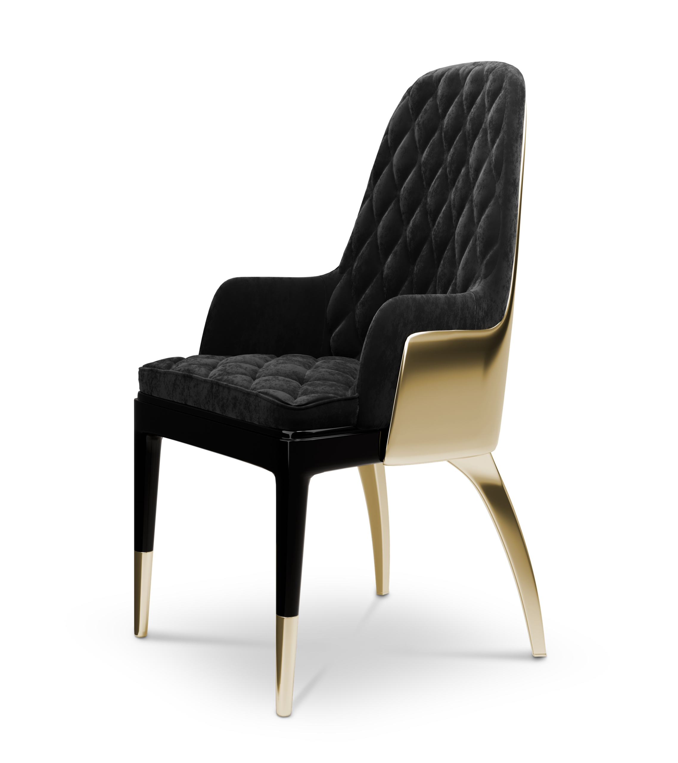 Charla Gold King Dining Chair